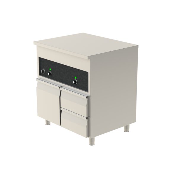Värmebänk 800 med dörr + lådor