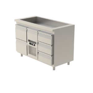 Kylbänk 1300 med GN hel brunn